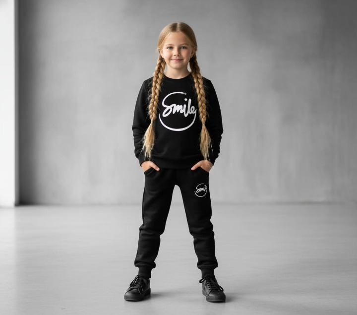 Winter Fleece Sweatshirt & Trouser Outfit for Boys & Girls