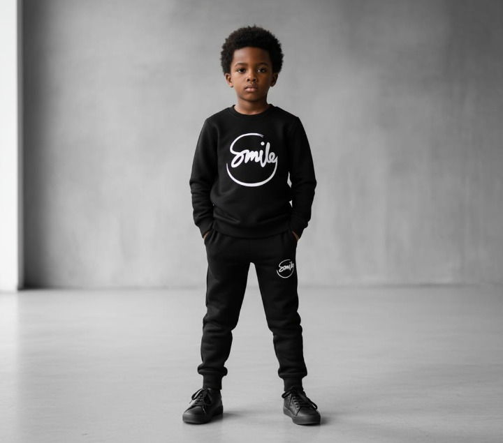 Winter Fleece Sweatshirt & Trouser Outfit for Boys & Girls