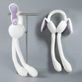 Magic Moving Bunny Ears Plush Earmuffs – Squeeze-to-Jump Toy Hat"