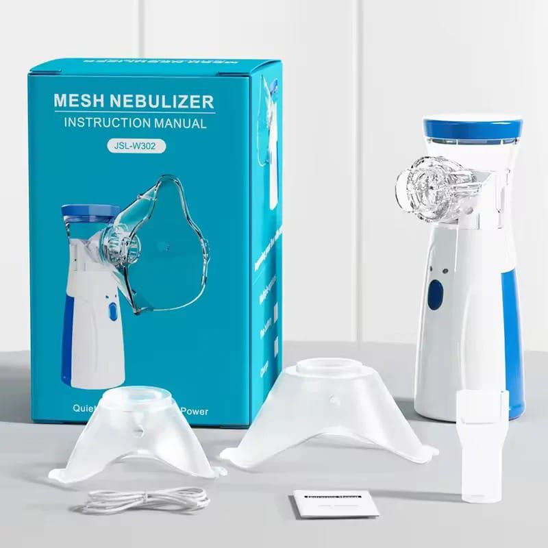 "Portable Mesh Nebulizer for Kids & Adults – Quiet, Rechargeable, USB/Battery Powered"