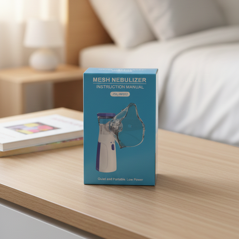 "Portable Mesh Nebulizer for Kids & Adults – Quiet, Rechargeable, USB/Battery Powered"