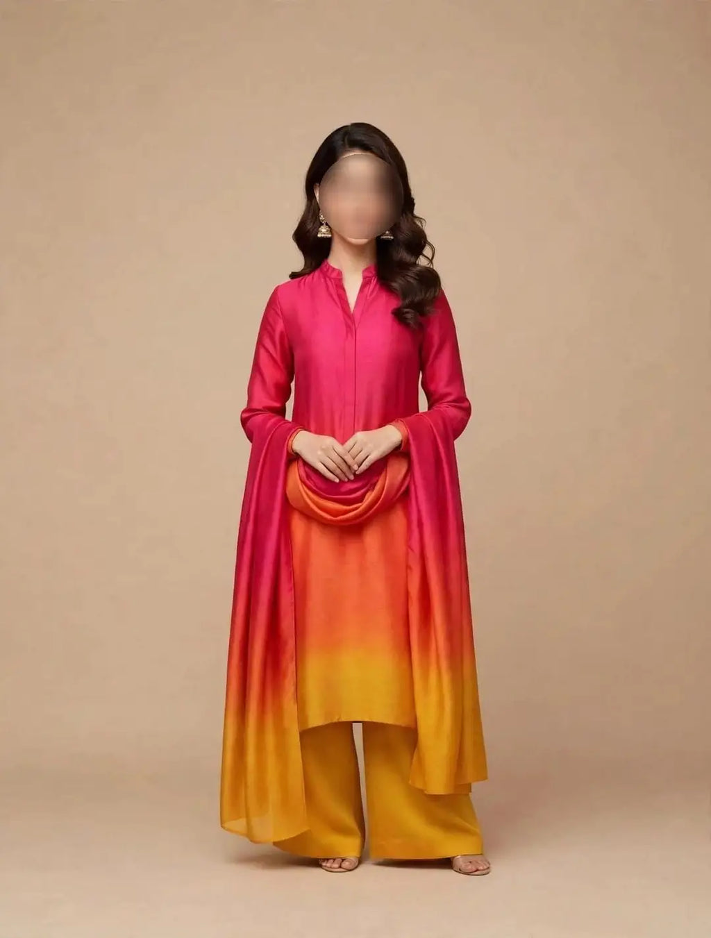 3 Pcs Women's Unstitched Printed Suit