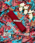 Women Linen Printed Shirt & Trouser Set 2PC