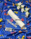 Women Linen Digital Print Suit Blue 2Pc Unstitched